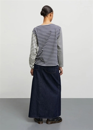 Silke soft single ls tee Parisian Night/Vanilla Ice Mads Nørgaard 